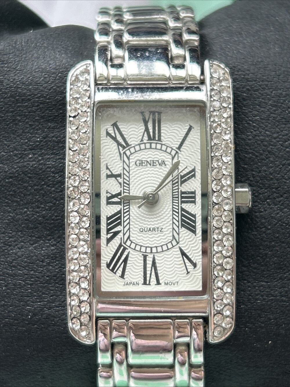 Geneva Silver Tone Women’s Quartz Watch